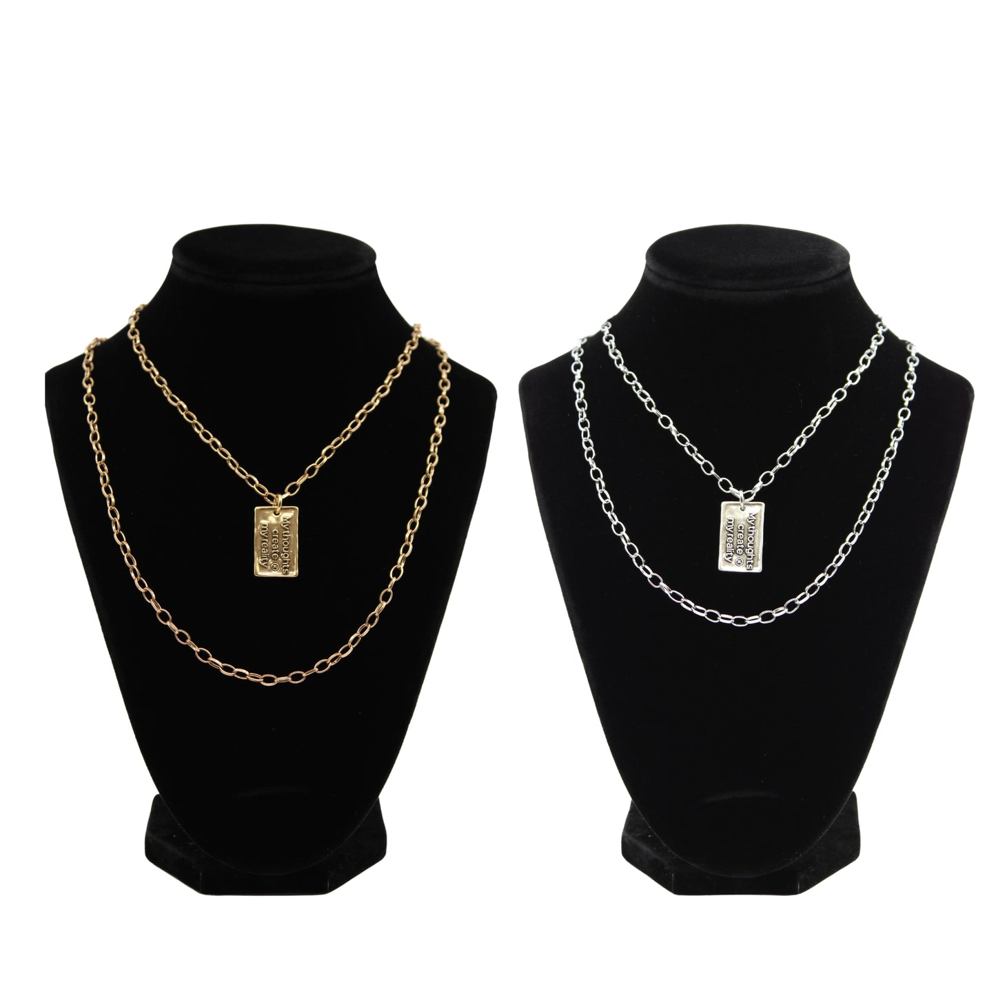 Message Chain Necklace-I Am Pretty F*cking Awesome-Gold