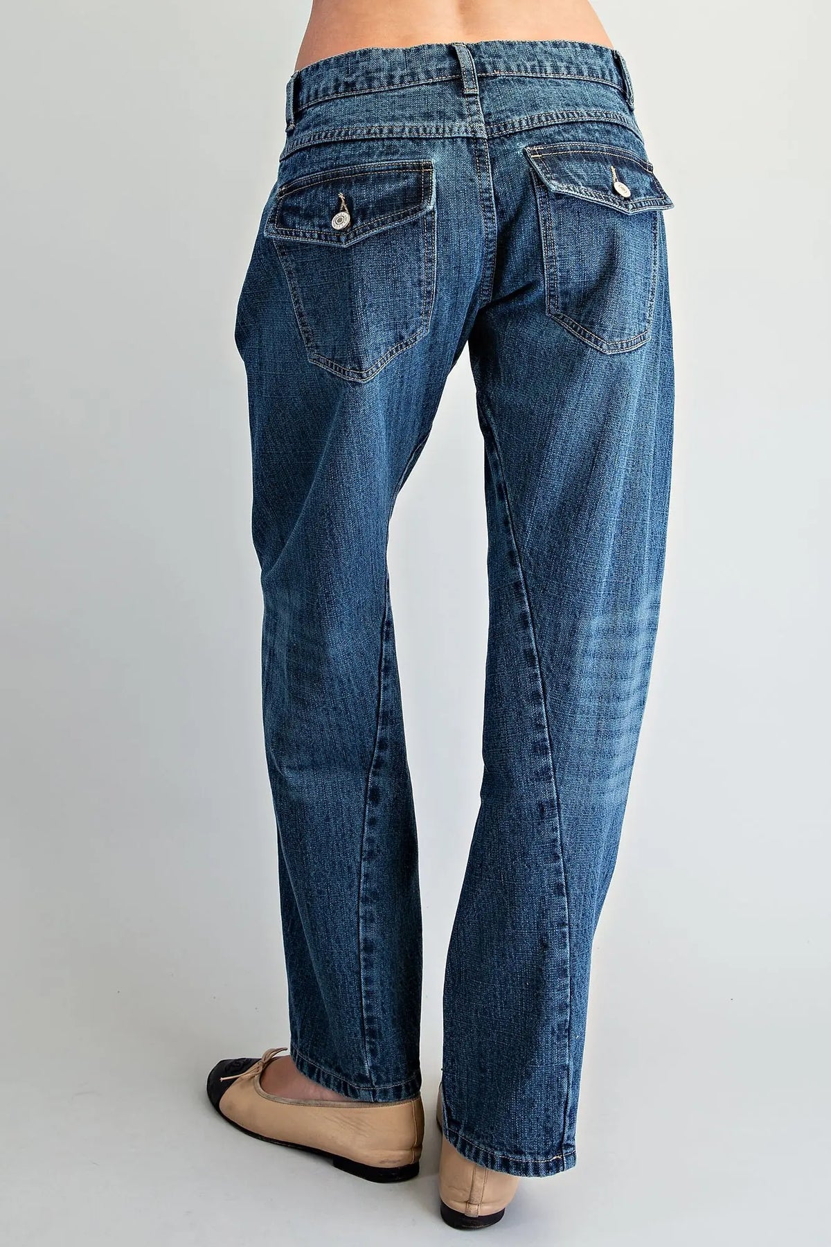 Hilton Curved Seam Barrel Jeans