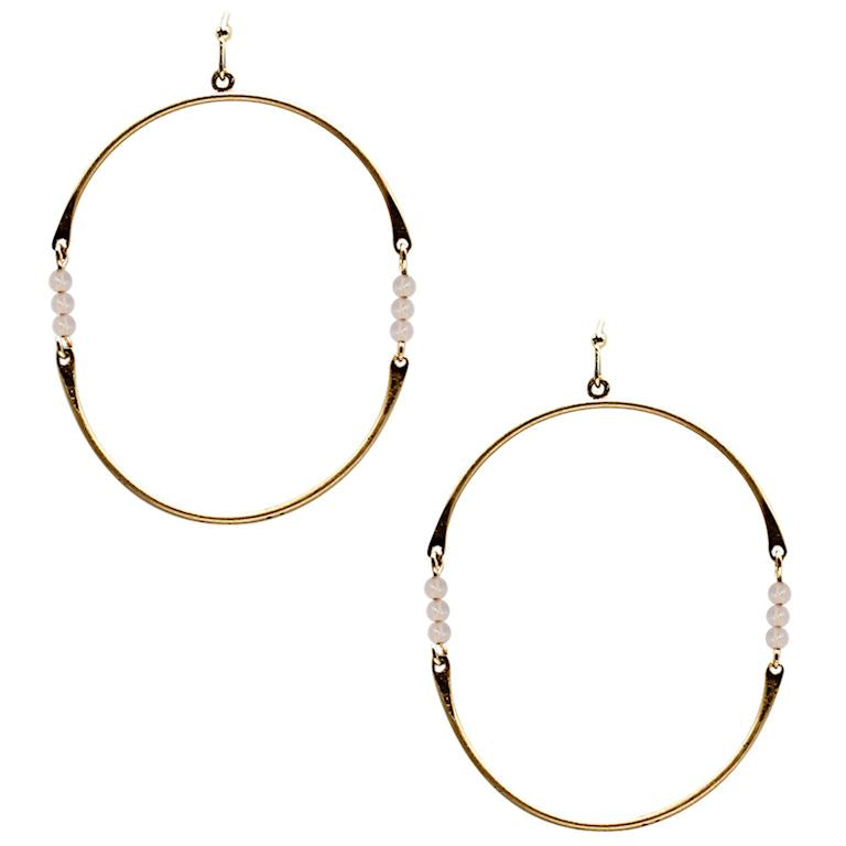 Rian Pink Quartz Earrings