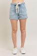 Lana High Waist Cuff Jogger Shorts