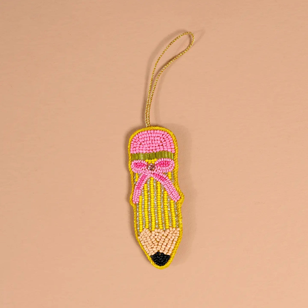 Handcrafted Beaded Ornament-Pencil