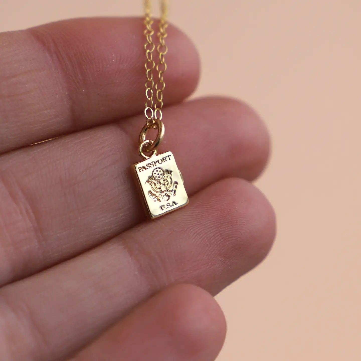Well Traveled Necklace-Gold-18"