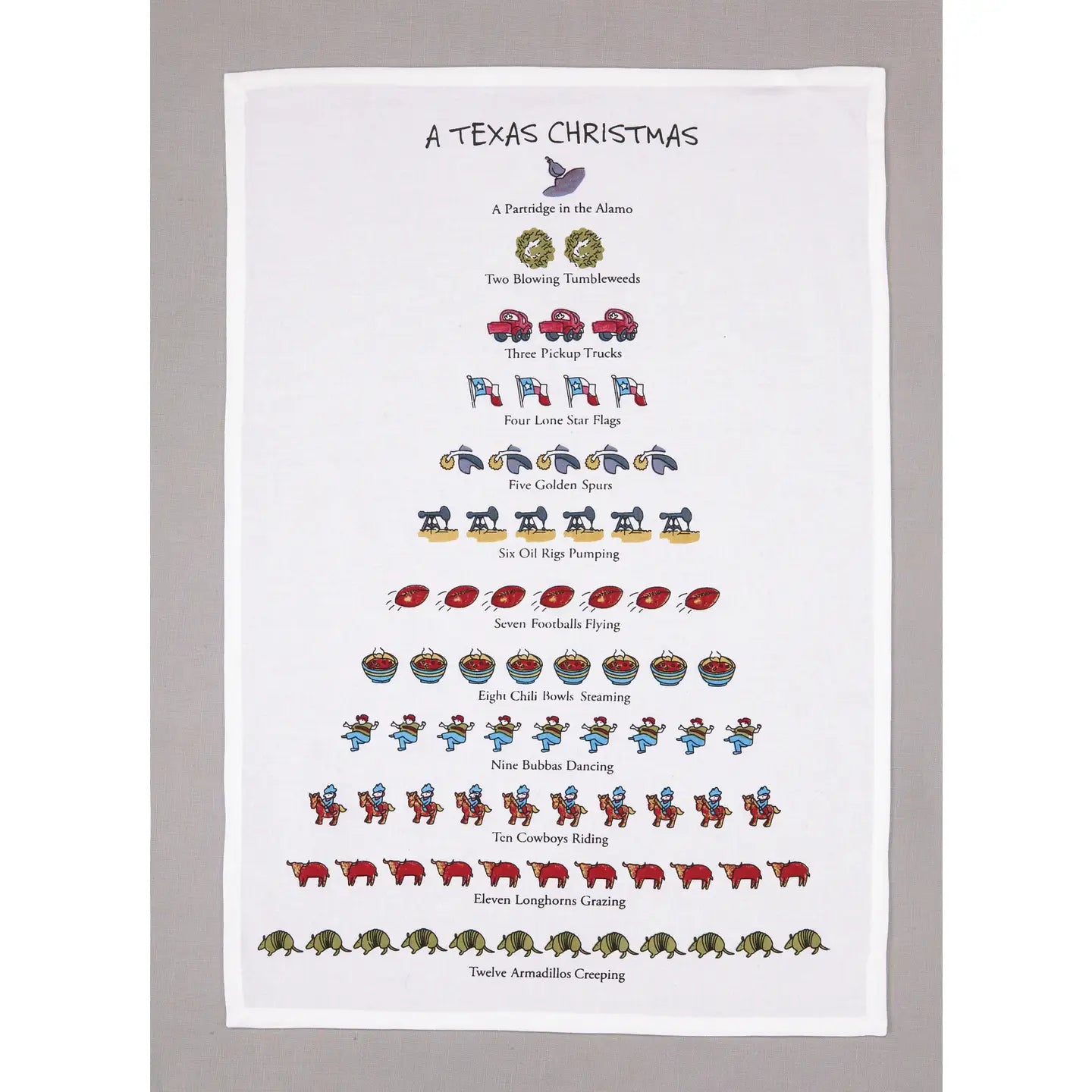 A Texas Christmas Kitchen Towel - David Price