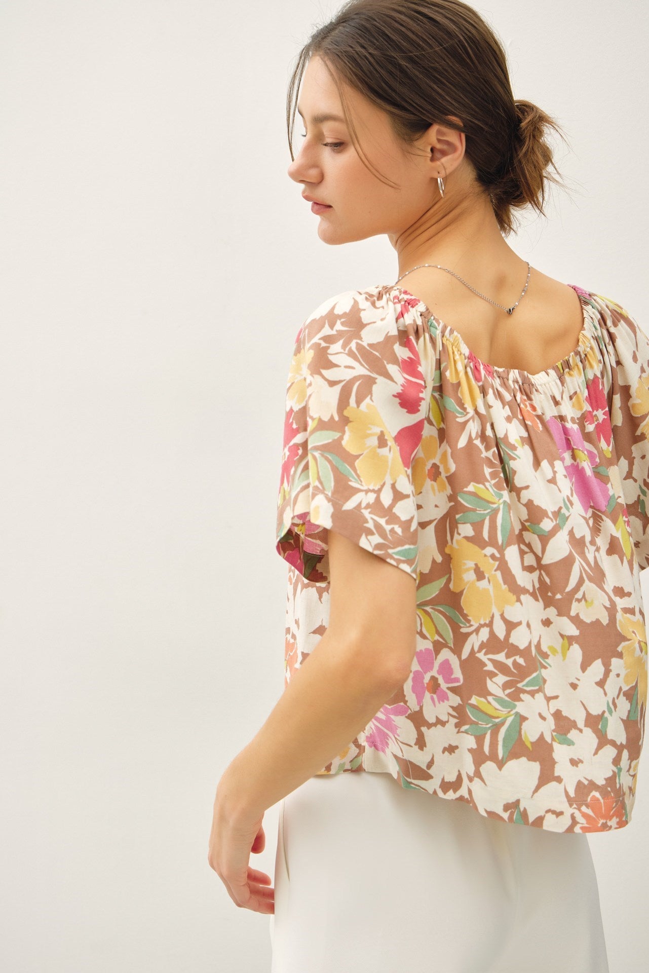 Kahlia Flutter Sleeve Top