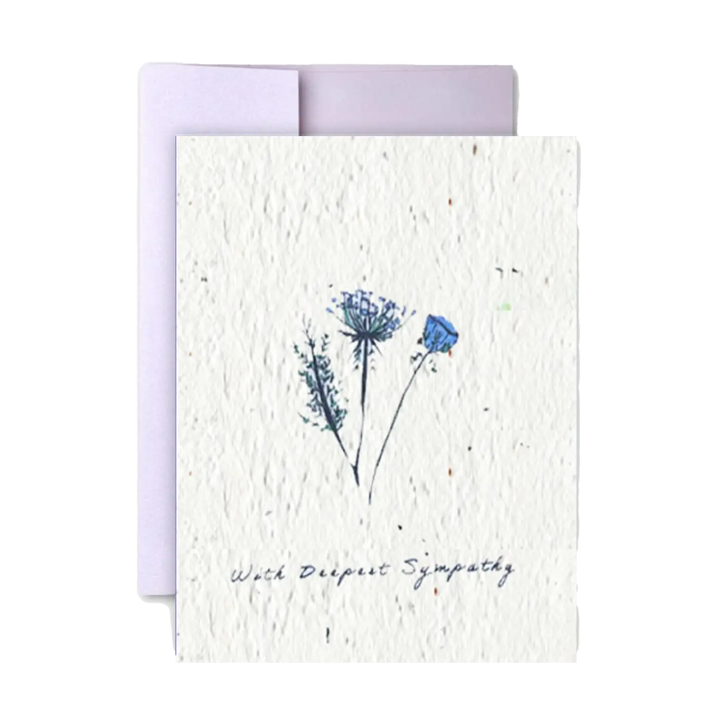 With Deepest Sympathy Wildflower Seed Paper Greeting Card
