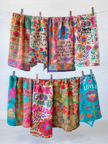 Cotton Dish Towel - Loved