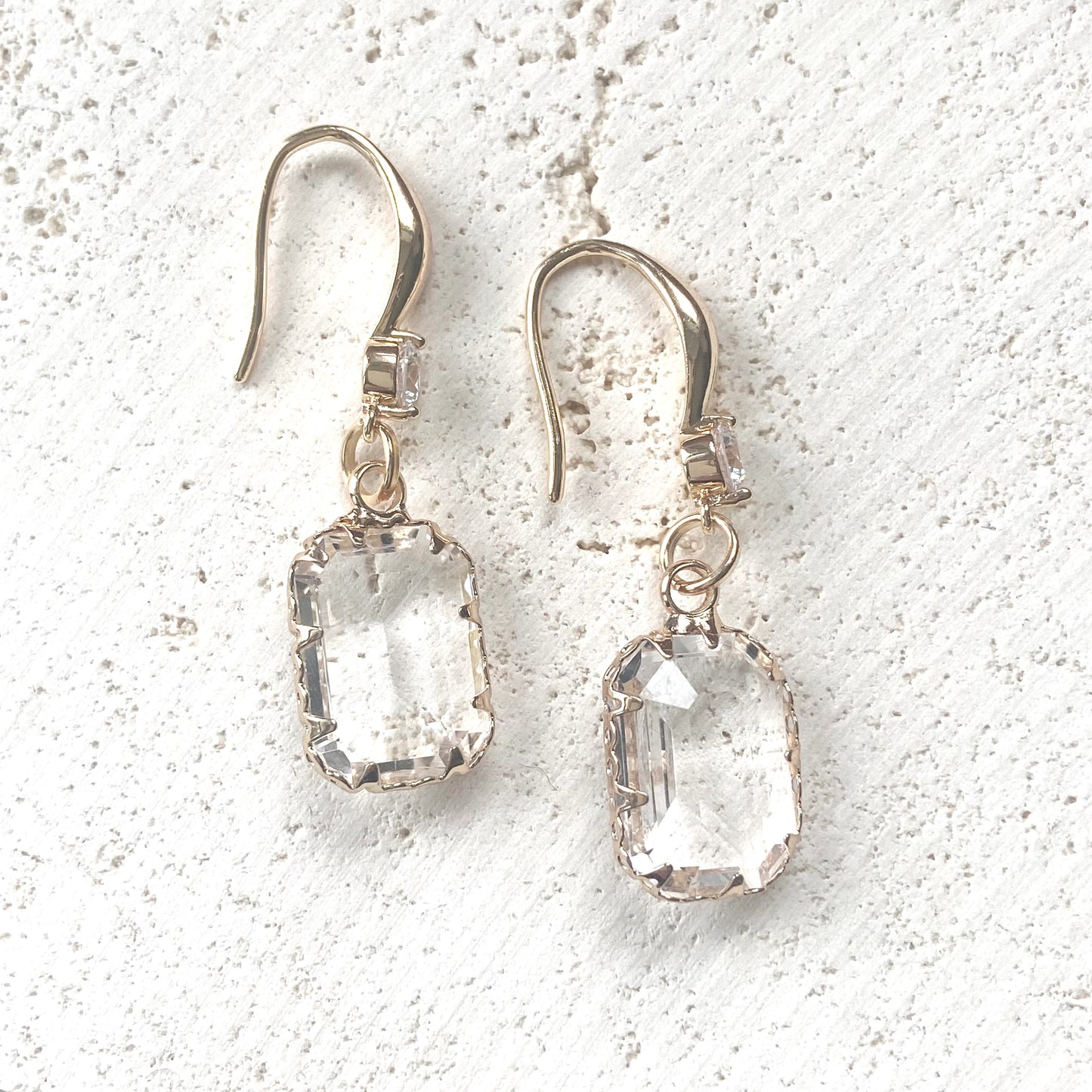 Gold Crystal Earrings