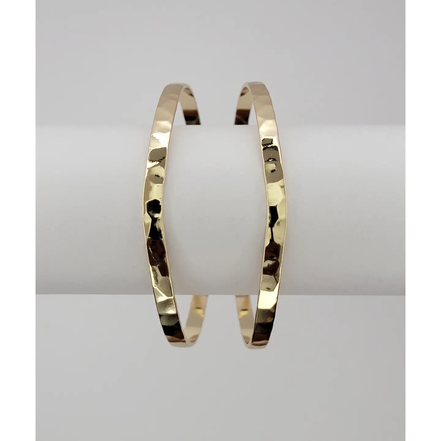 Hammered Cuff Tarnish Free Bracelet-Gold