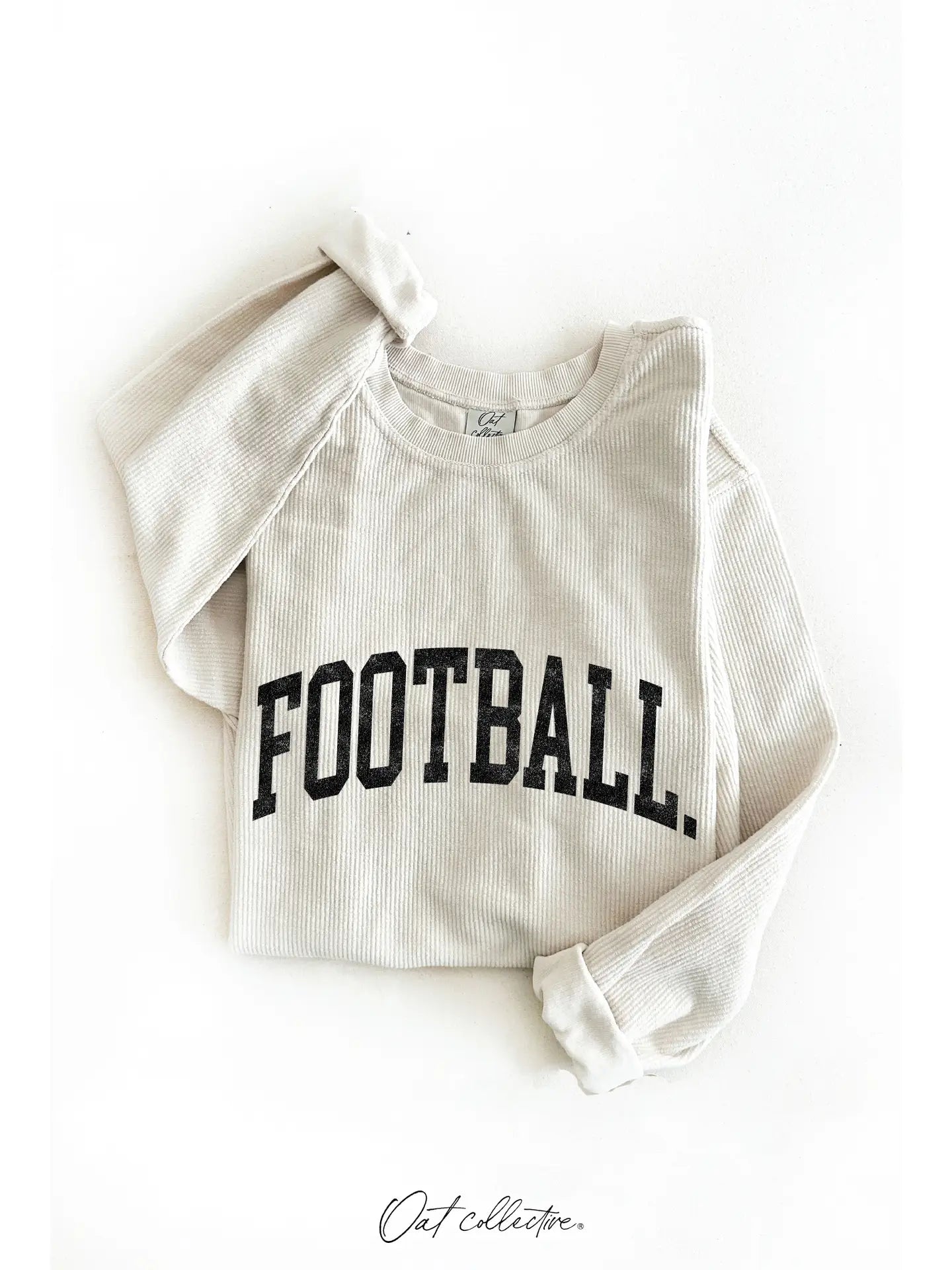 Football Thermal Vintage Pullover-Dusty Vanilla