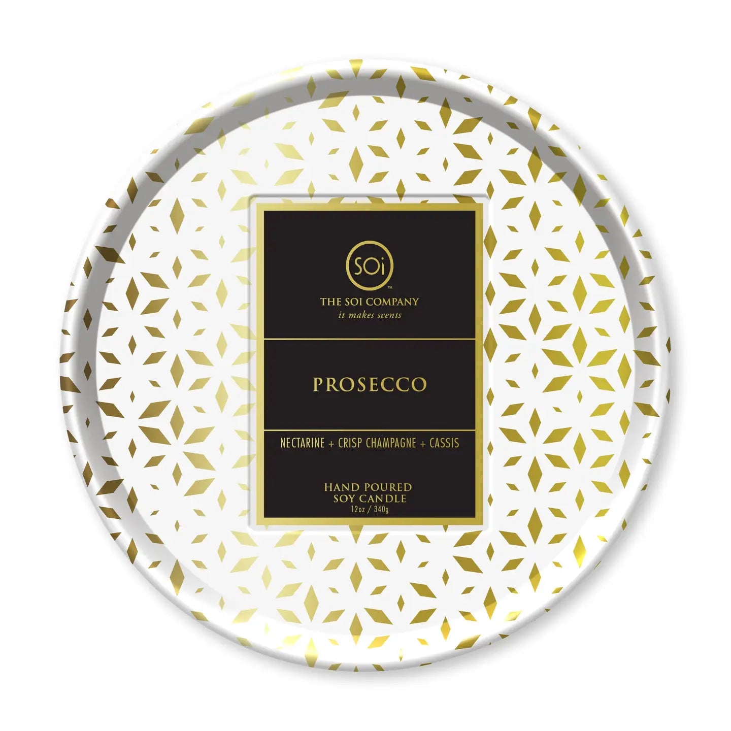 Prosecco Shimmer 12oz Candle Tin