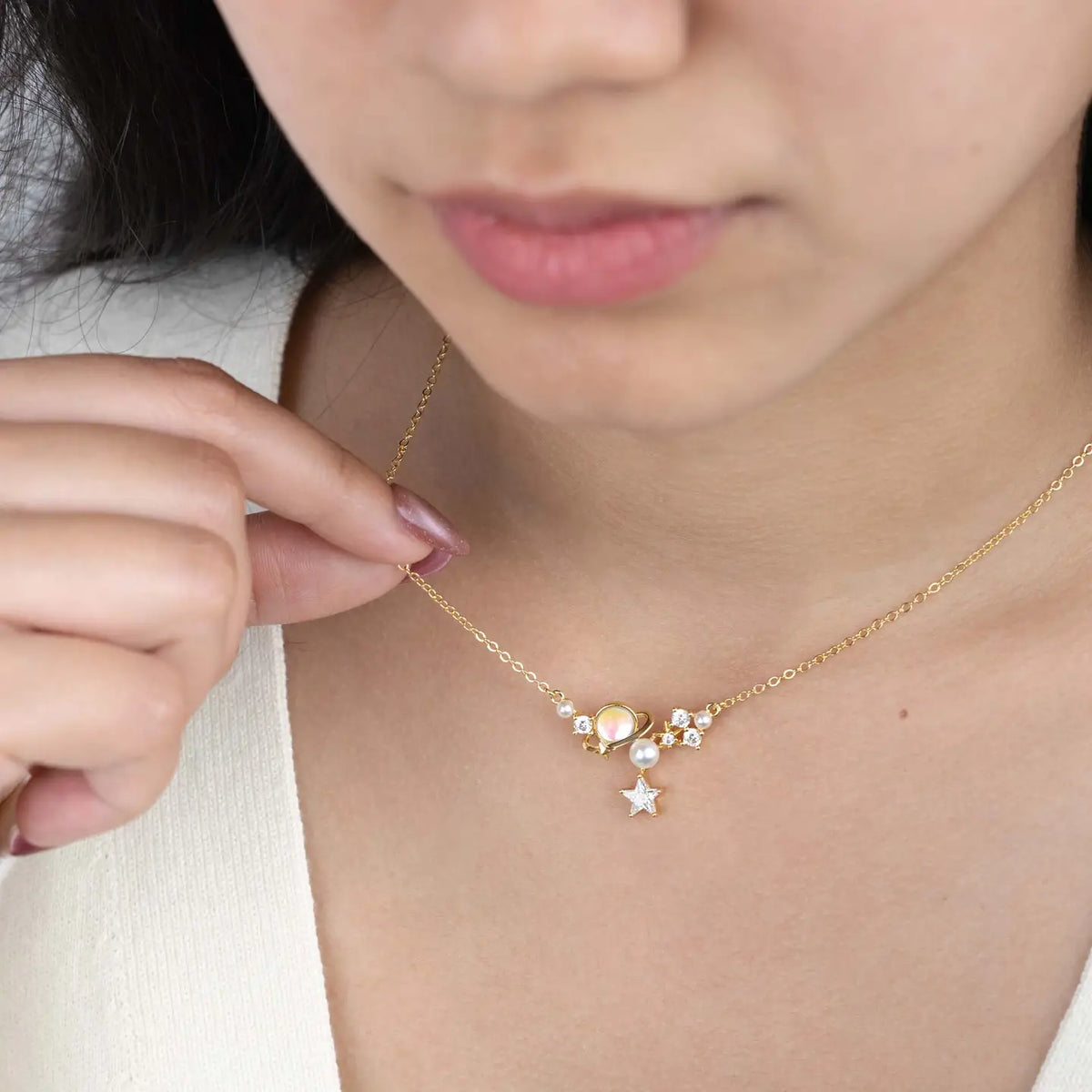 Golden Orbit Necklace