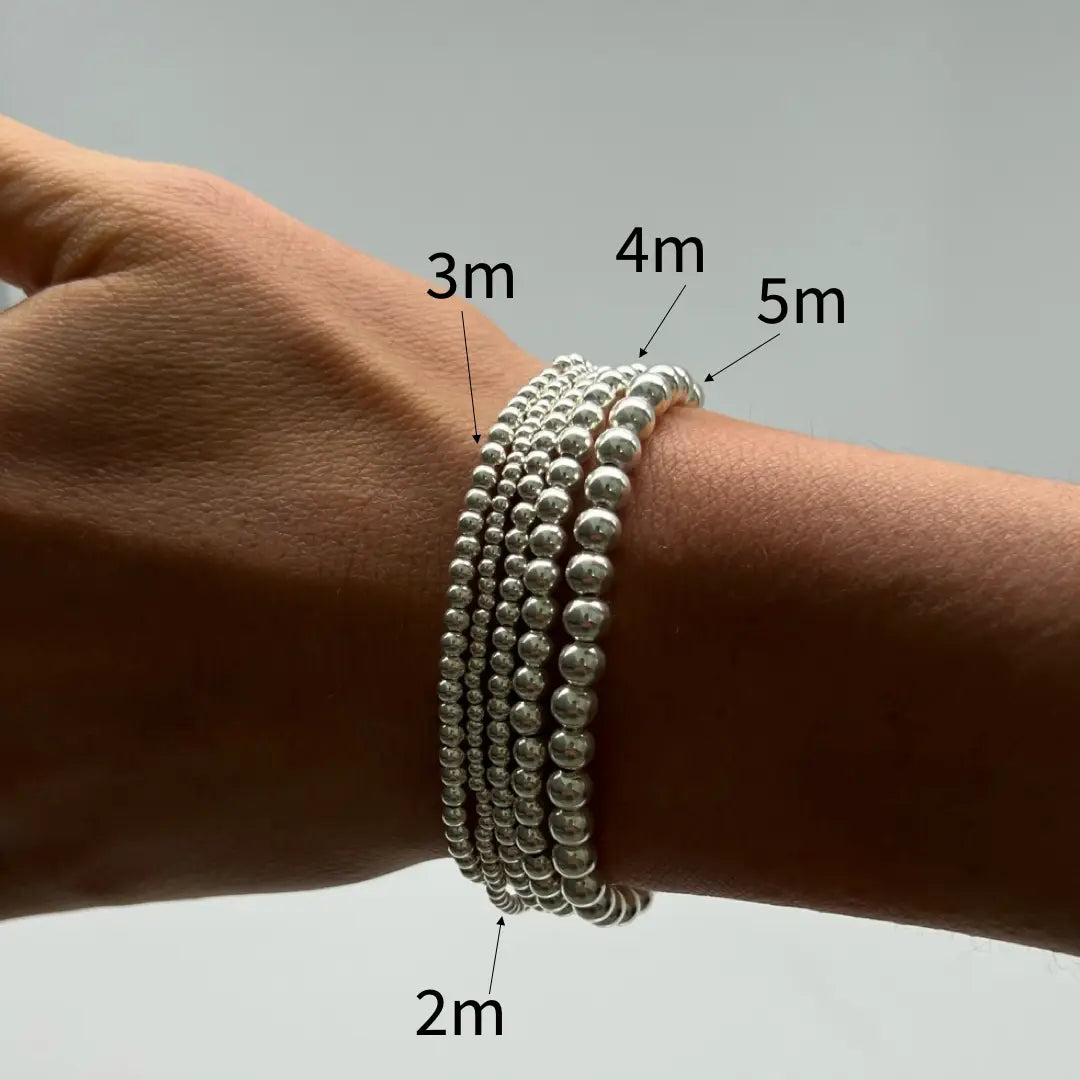 Kylar Mack 2mm Silver Ball Bracelet