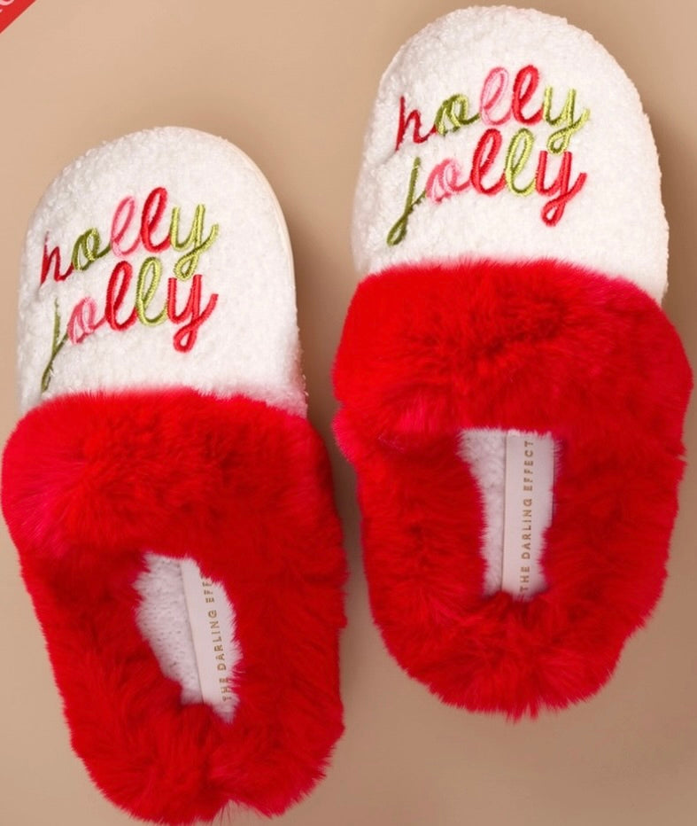 Dreamy Daze Slippers Holly Jolly