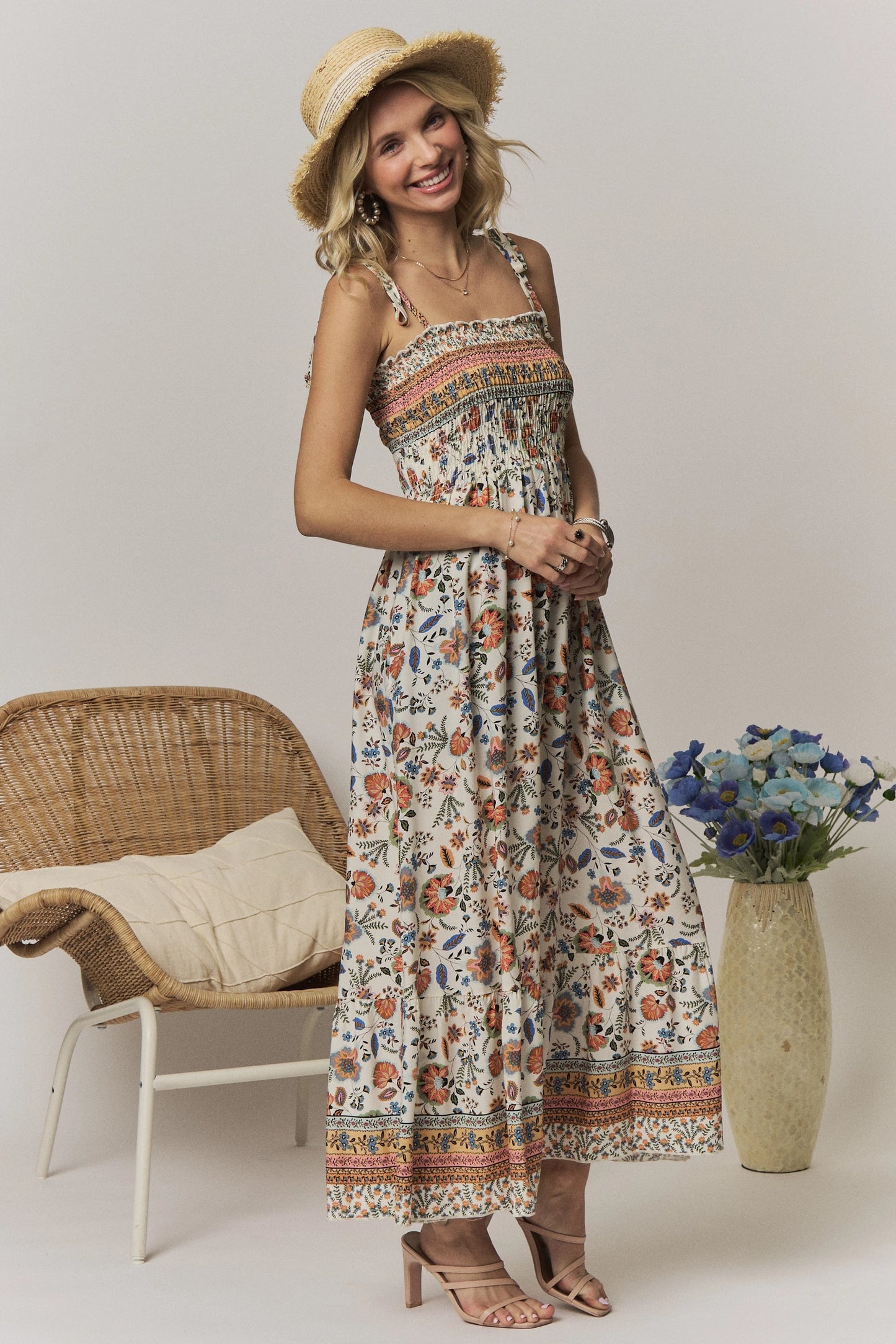 Rowe TIE Shoulder Maxi Dress