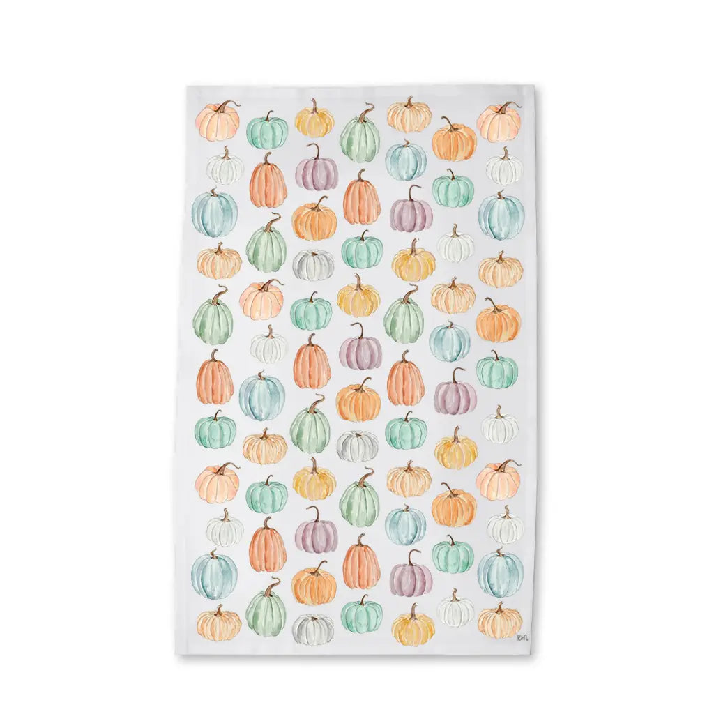 Colorful Pumpkins Kitchen Towel