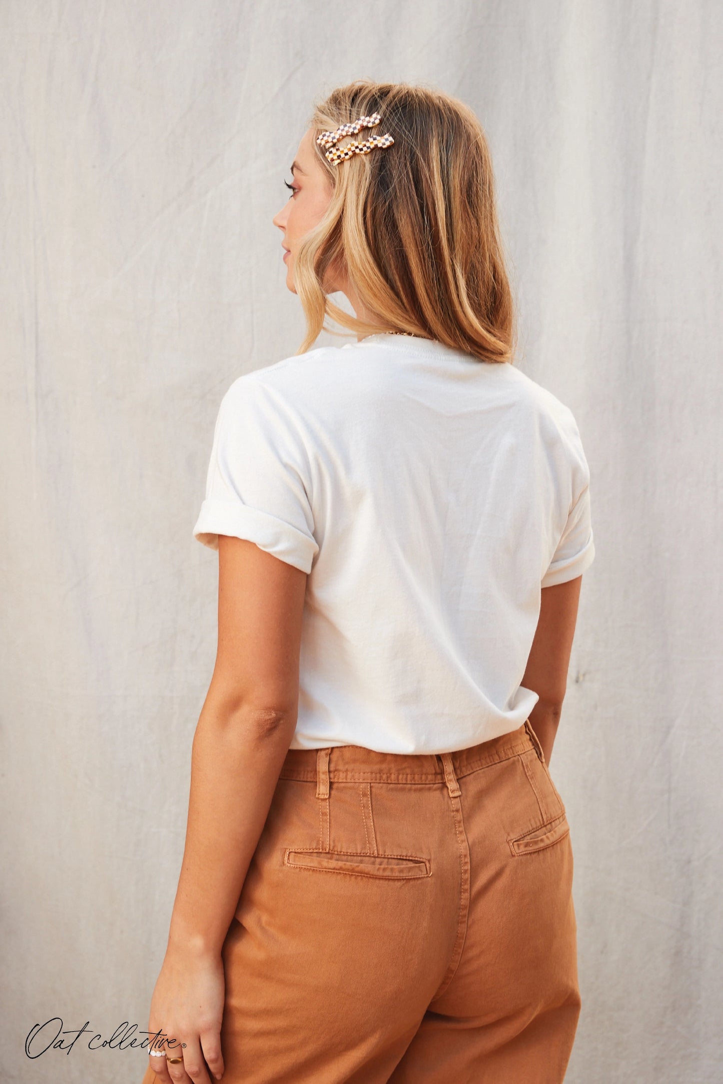 OC Basic Solid T-Shirt-Heather Mauve
