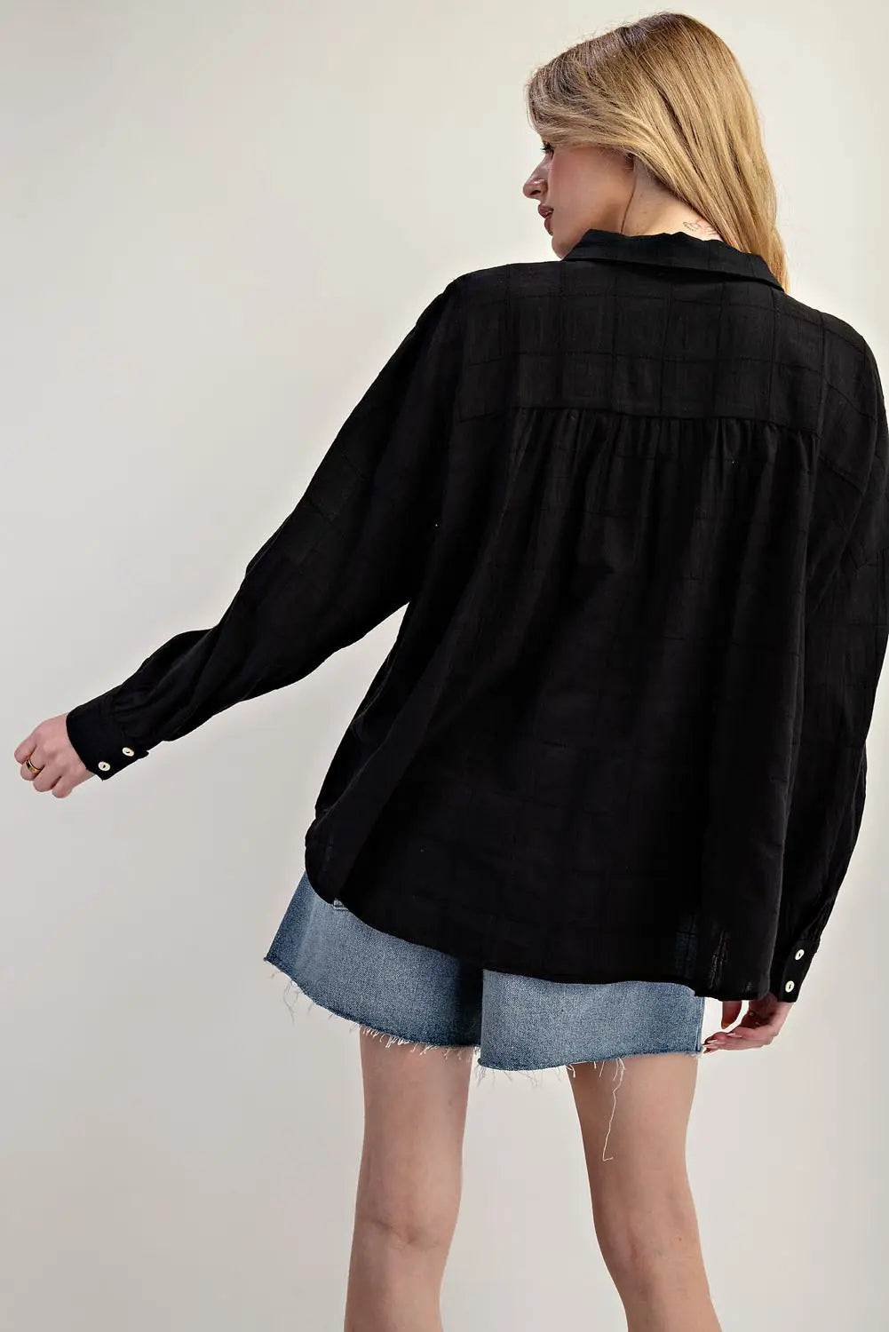 Sabine Soft Washed Button Down Top