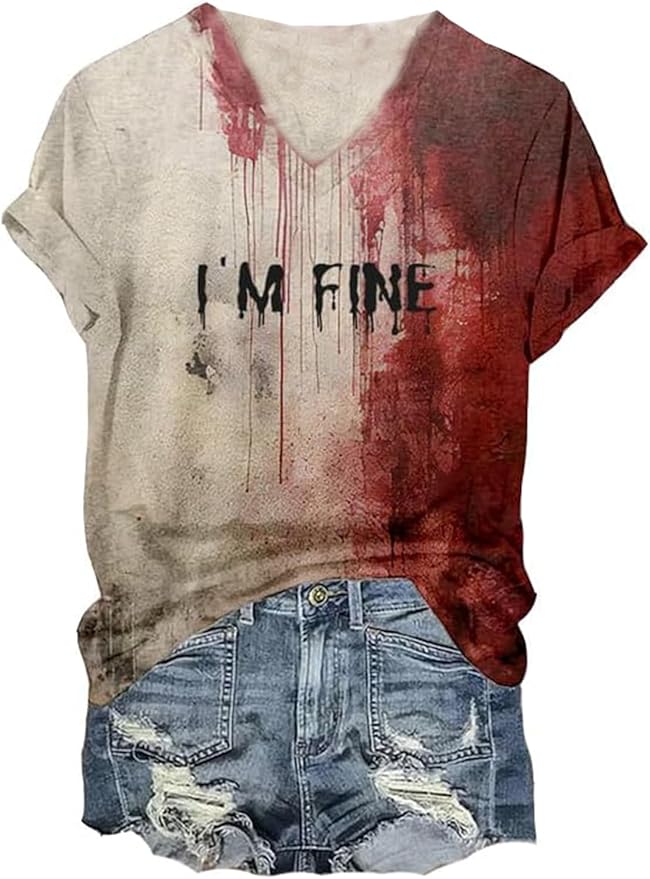 I'm Fine Bloody T-Shirt for Women