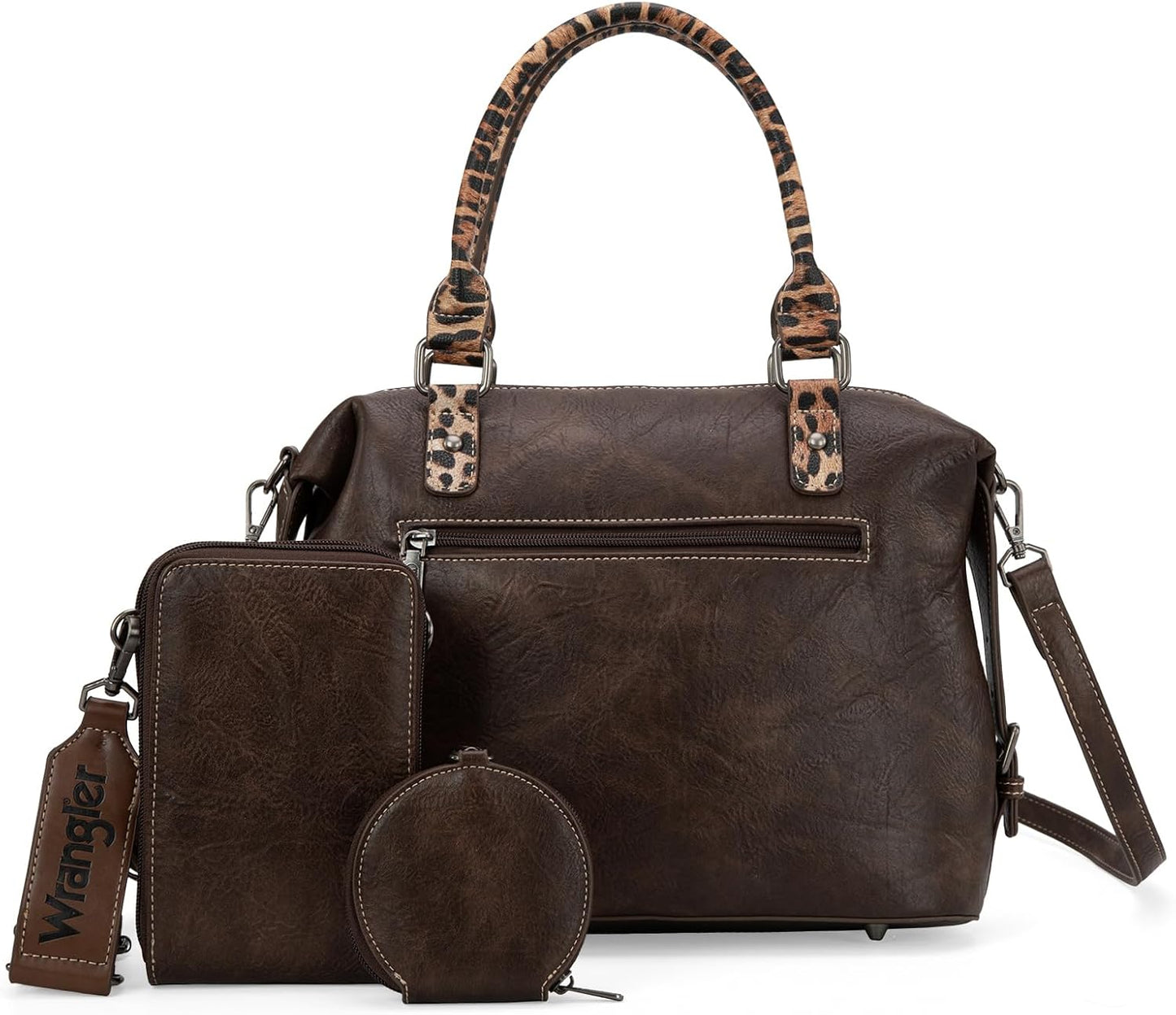 Wrangler 3Pcs Doctor Bag Sets for Women Top-handle Satchel-Leo