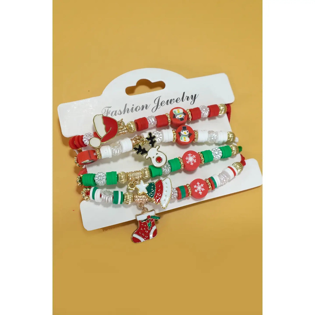 Christmas Santa Rudolph Heisi Bracelets Set of 4