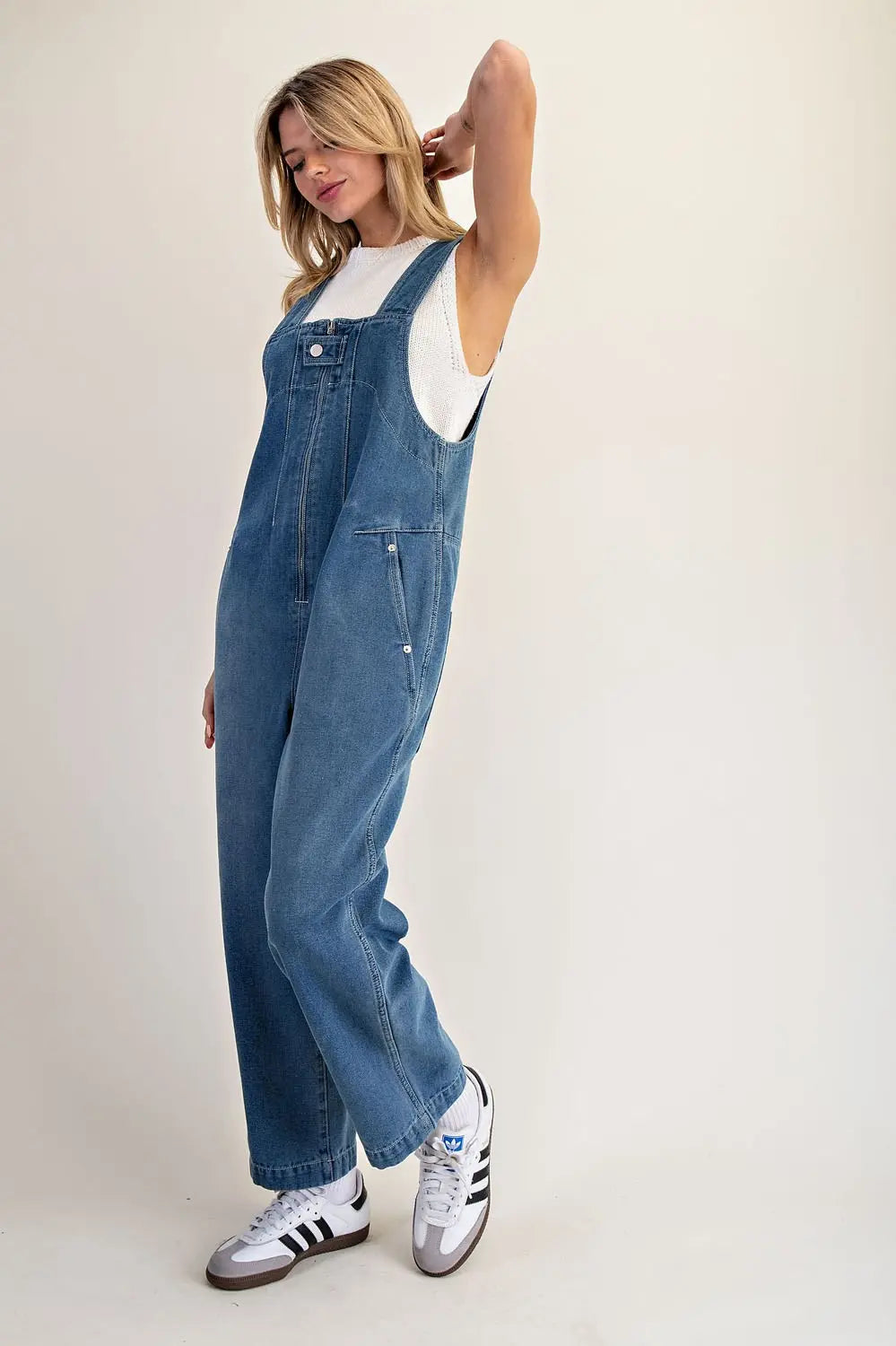Rachel Sleeveless Zip Utility Jumpsuit