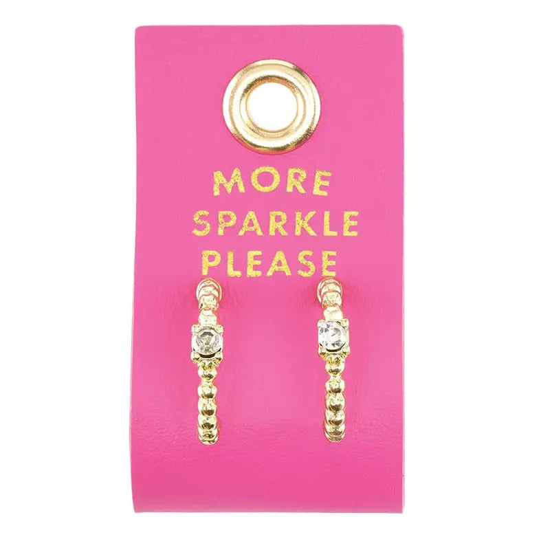 Palm Beach Stud Love Earrings - More Sparkle Please