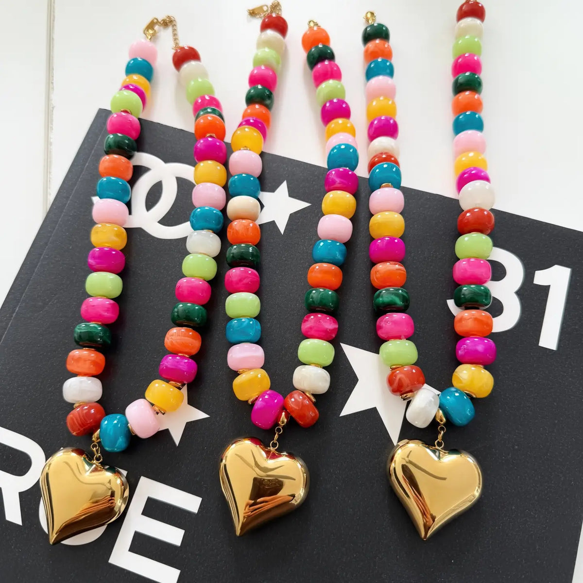 Colorful Heart Necklace