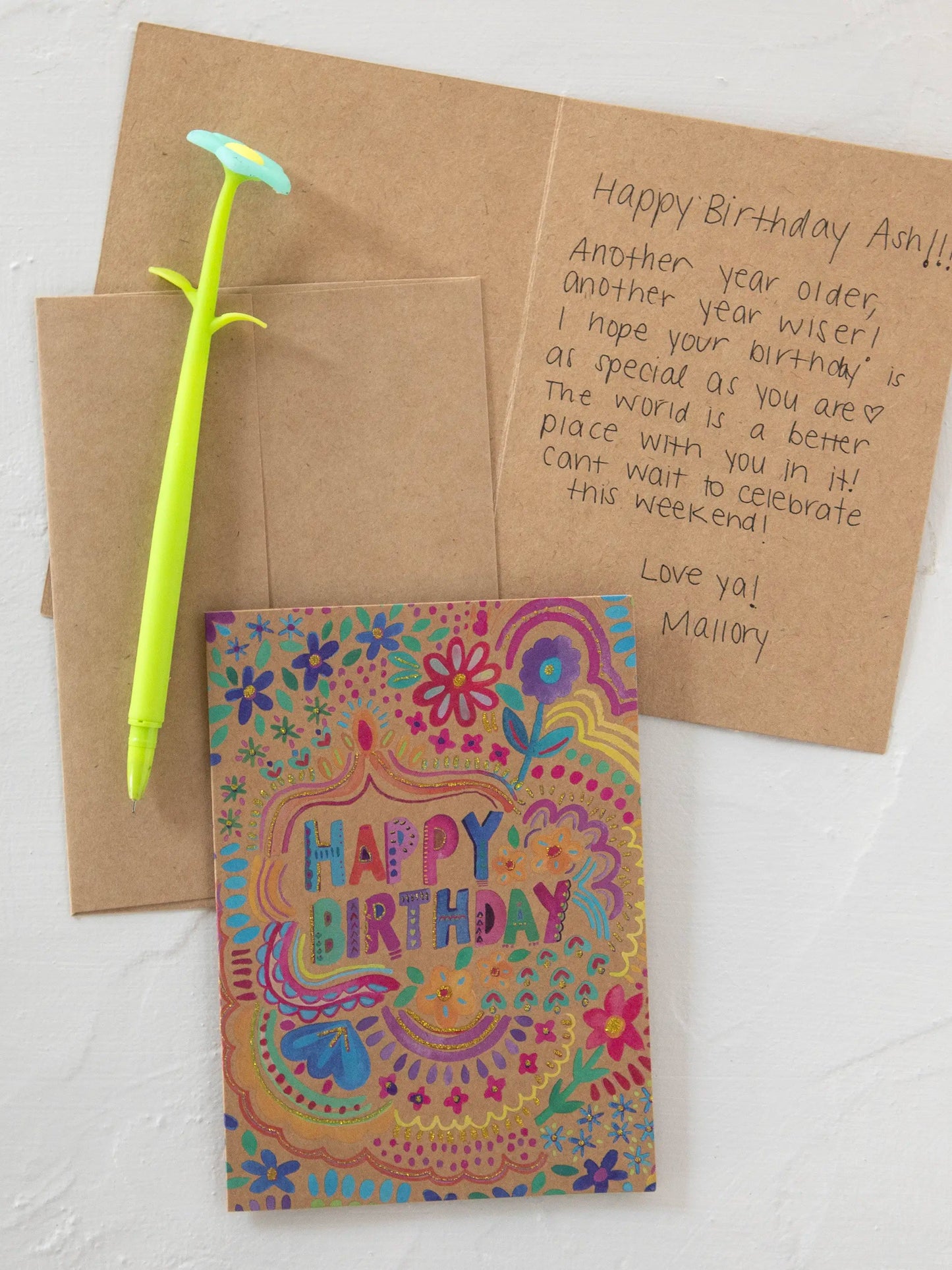 Happy Birthday Card-Floral