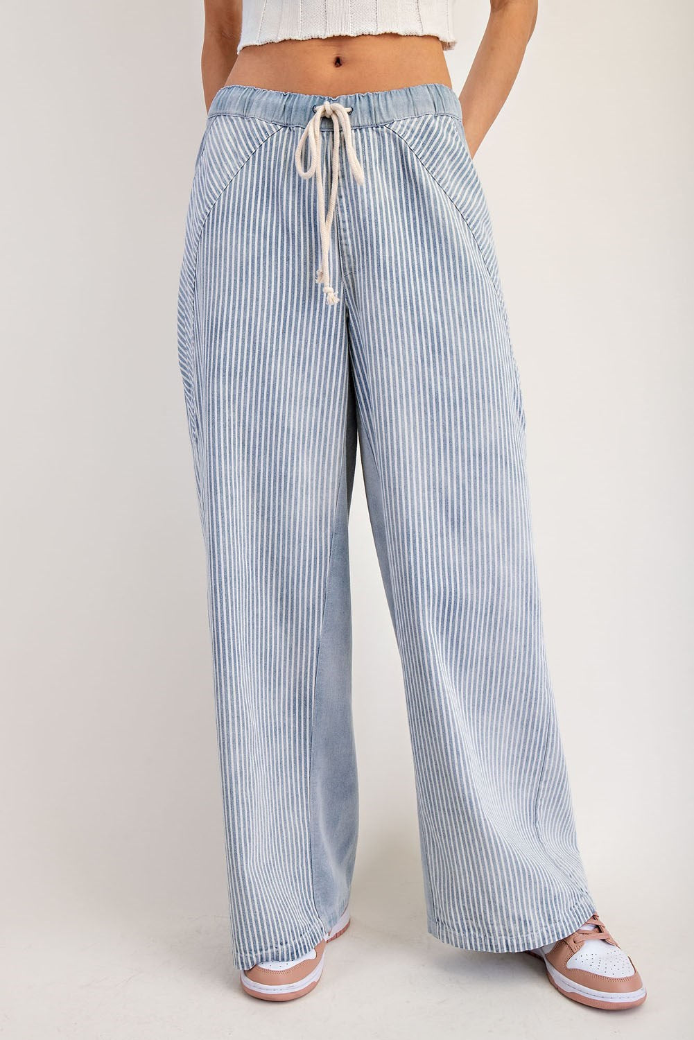 Blake Mineral Washed Striped Drawstring Pants