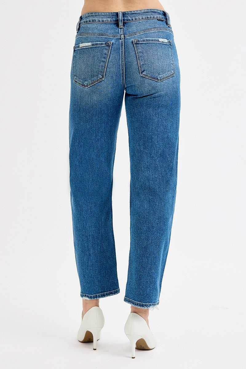 Kady UMMY CONTROL HIGH RISE ANKLE SLIM BARREL JEANS