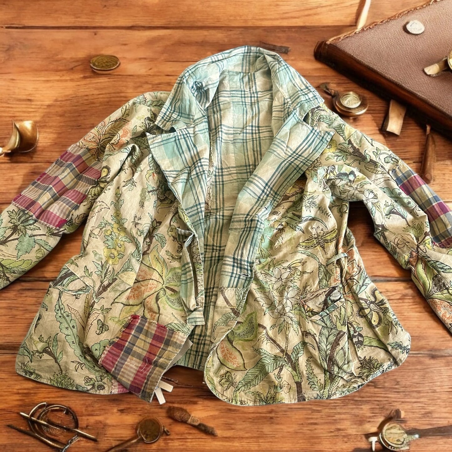 Reversable Plaid/Floral Jacket