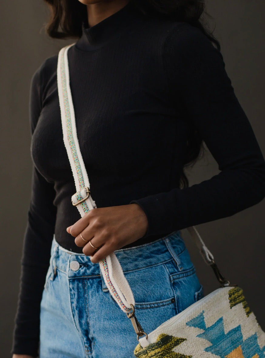 Tribal Handbag-Green/Blue
