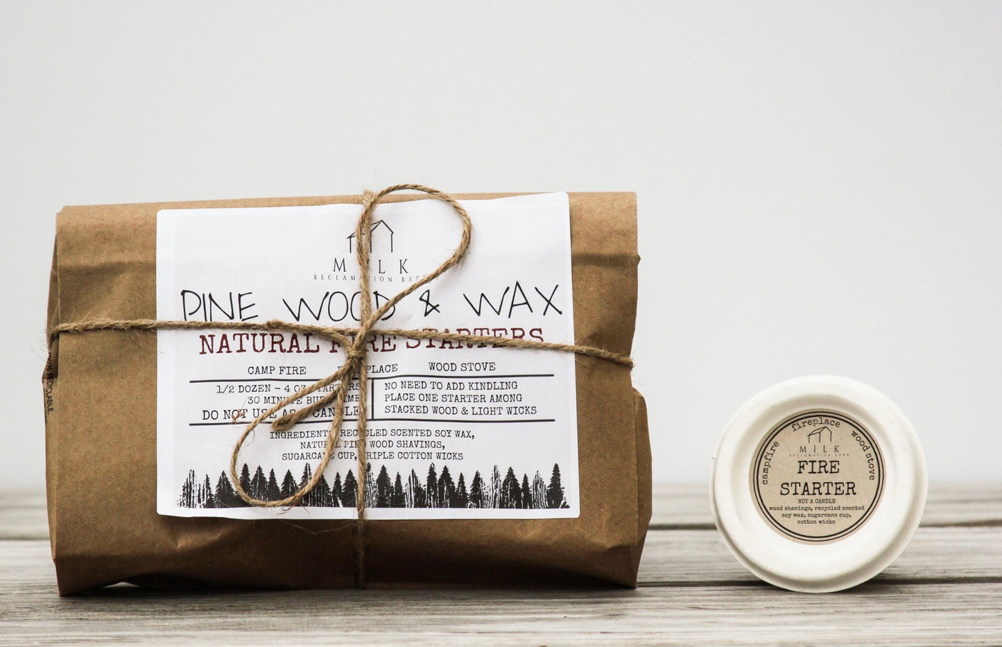 Natural Fire Starters - 6 pack