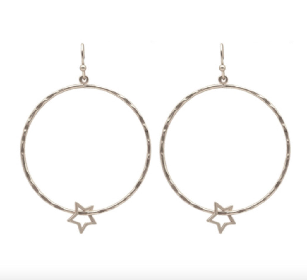 Shot Earrings-Silver
