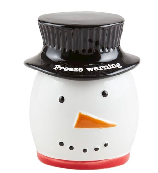 Mud Pie-SNOWMAN SMALL XMAS TREAT JARS