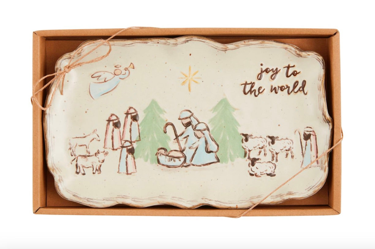 BOXED NATIVITY PLATE