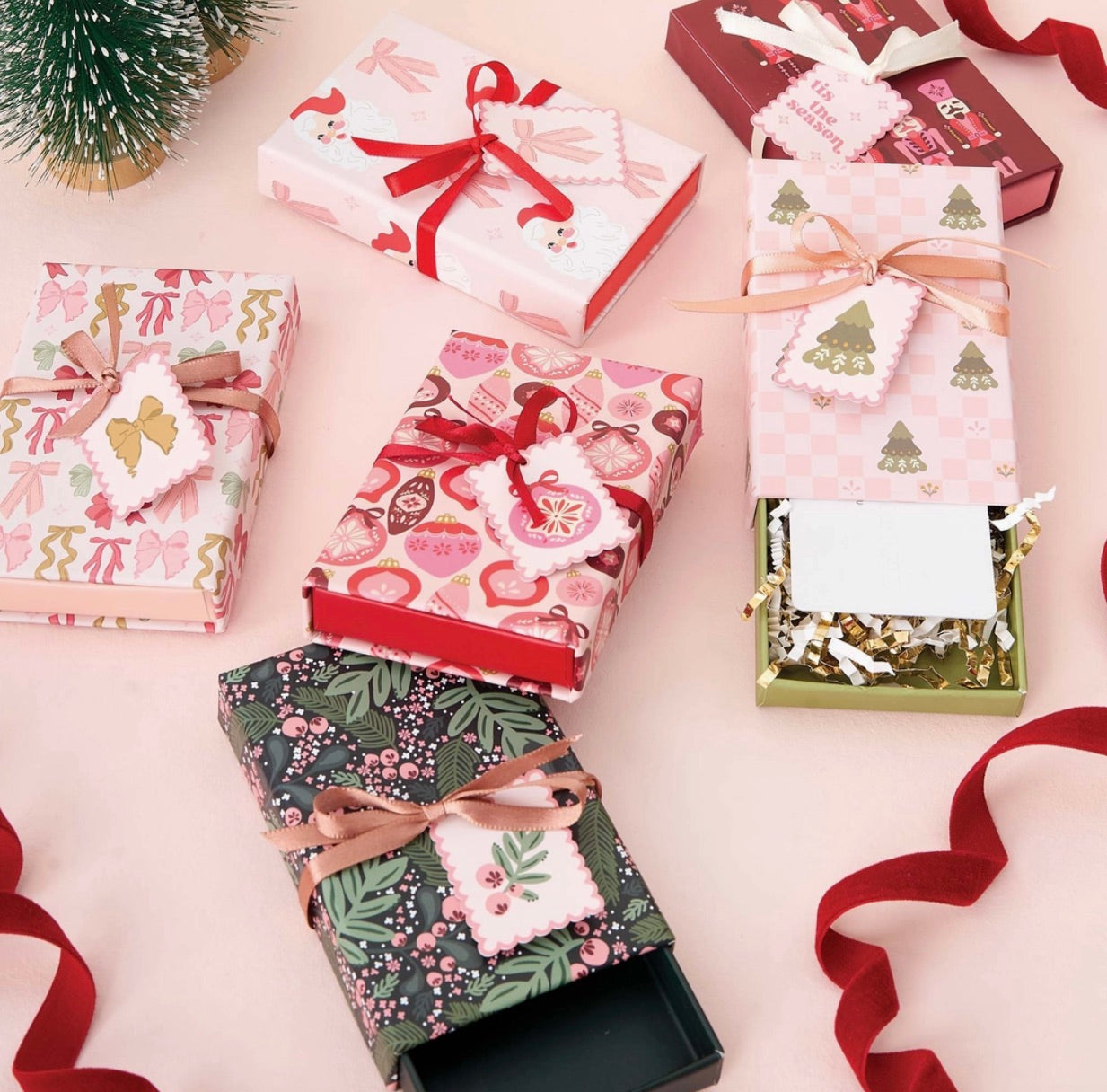 Gift Card Box-Merry Ornaments