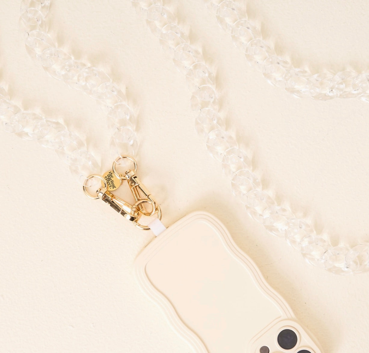 Hold the Phone Crossbody Chain-Clear