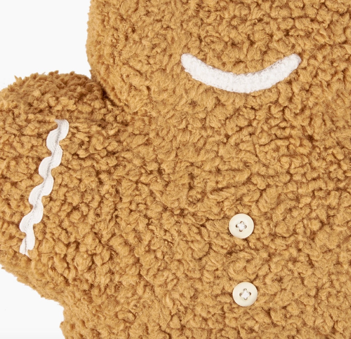 Gingerbread Man Shaped Pillow