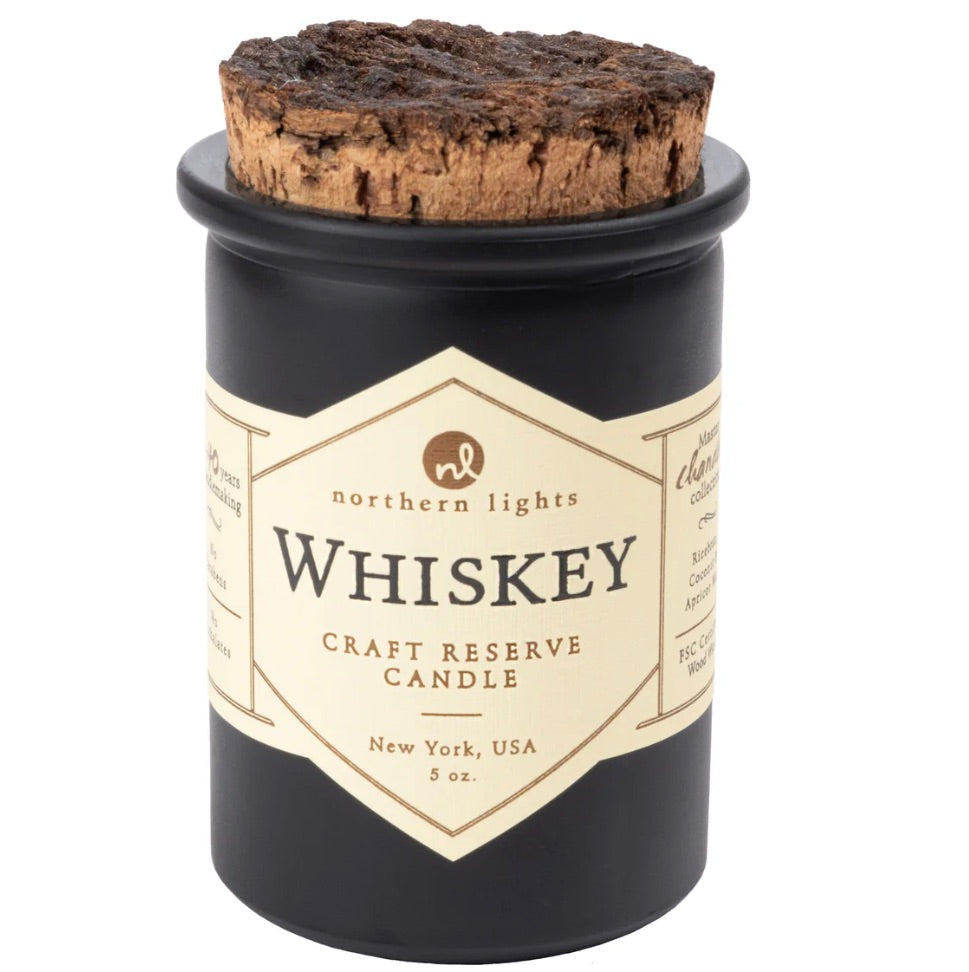 Whiskey Reserve Black Candle