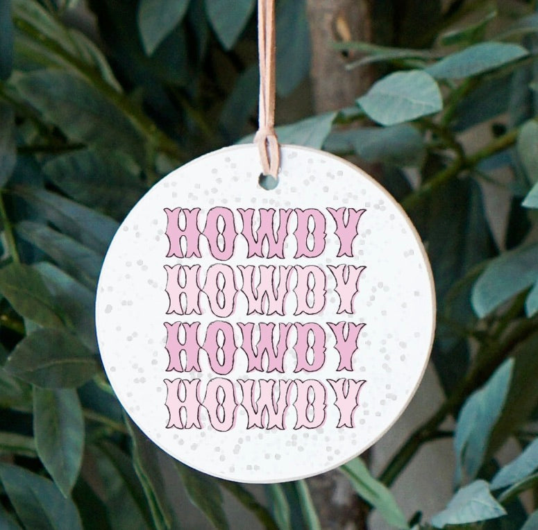 Howdy, Christmas Decor, Christmas Gift, Ornament