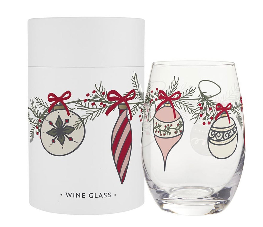 Stemless Wine Glass - Ornaments