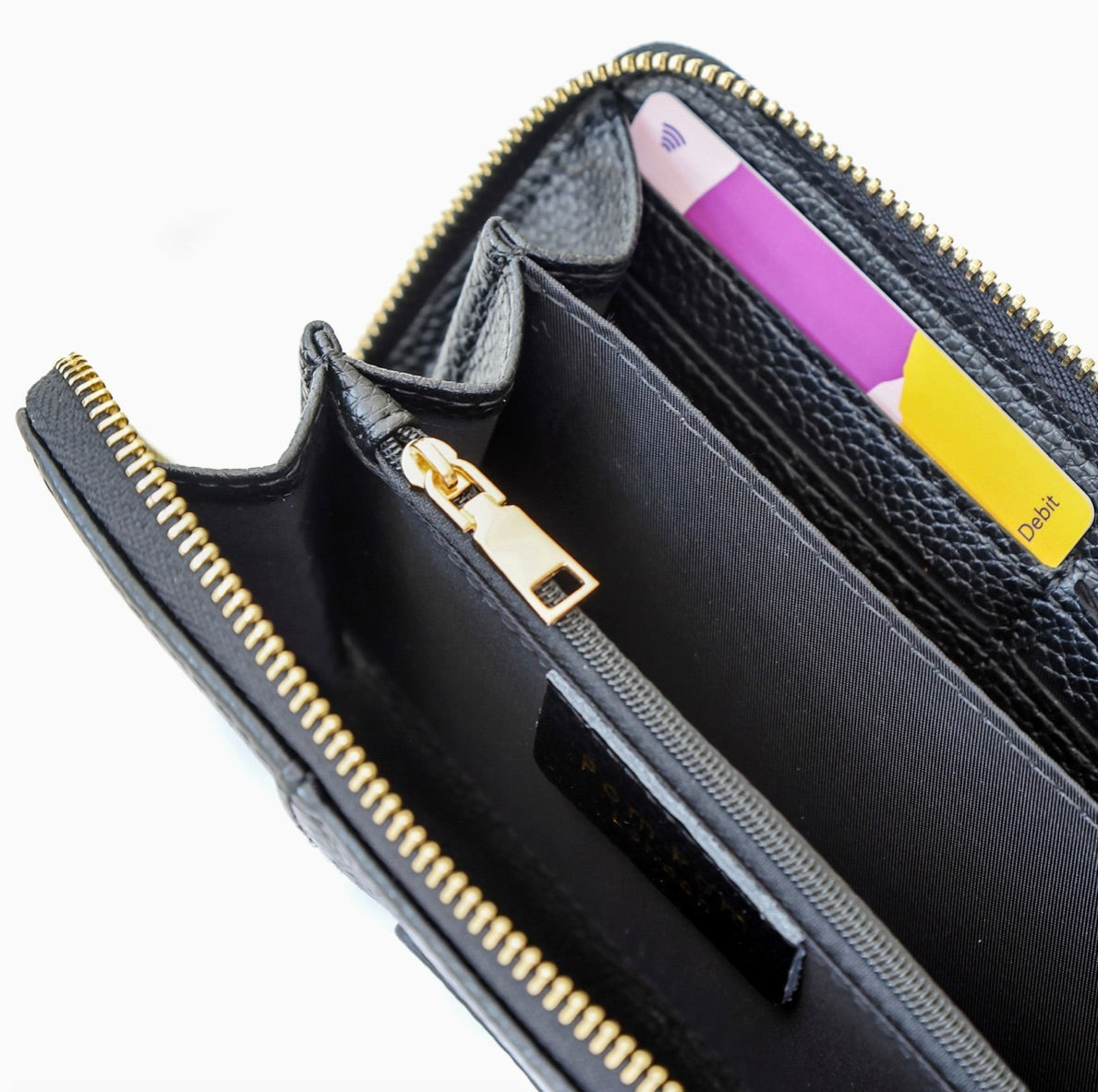 Pom Pom London Chelsea Wallet Purse Black