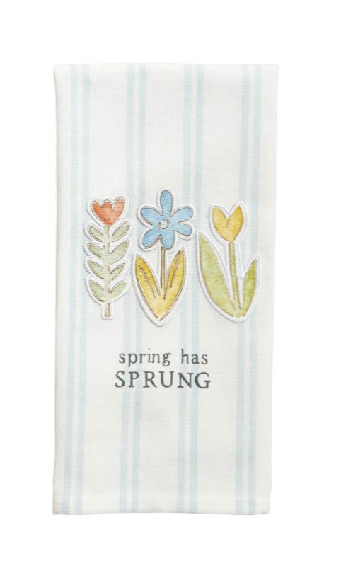 Three Flowers Patch Towel