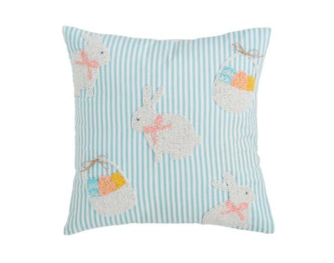 Basket Bunny Easter Pillow