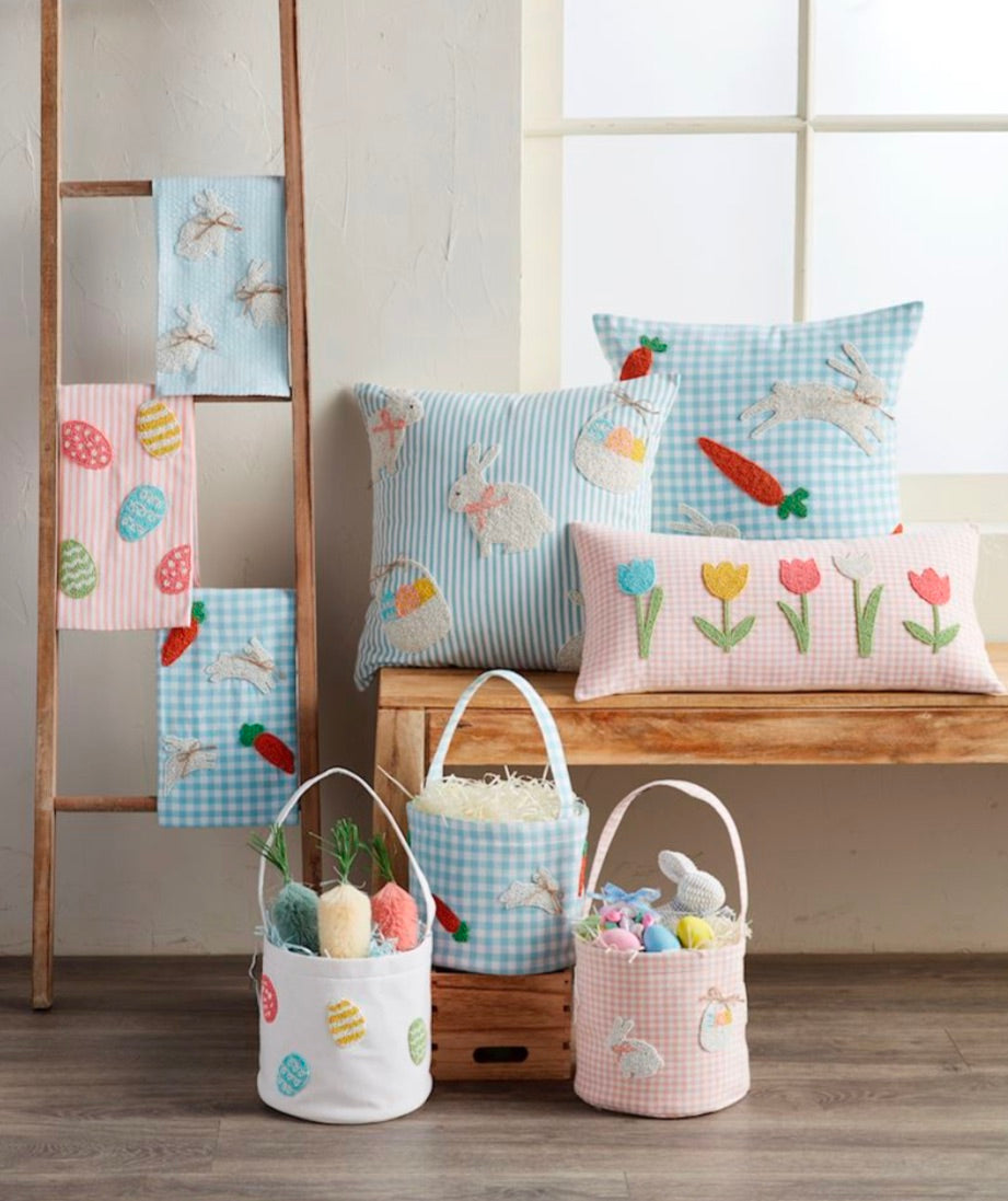 Carrot Bunny Easter Pillow