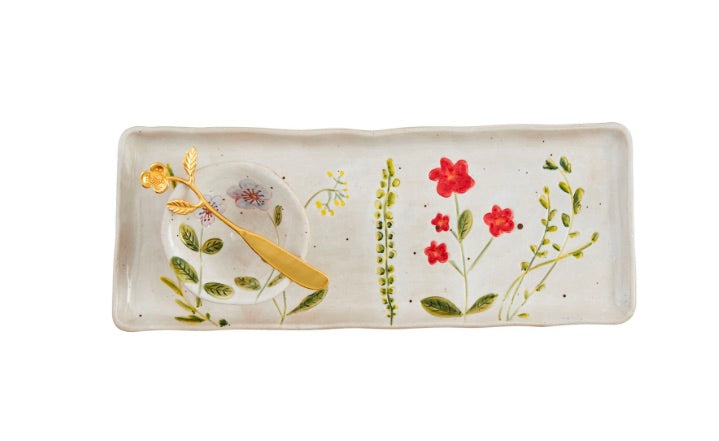 FLOWER TRAY AND DIP SET
