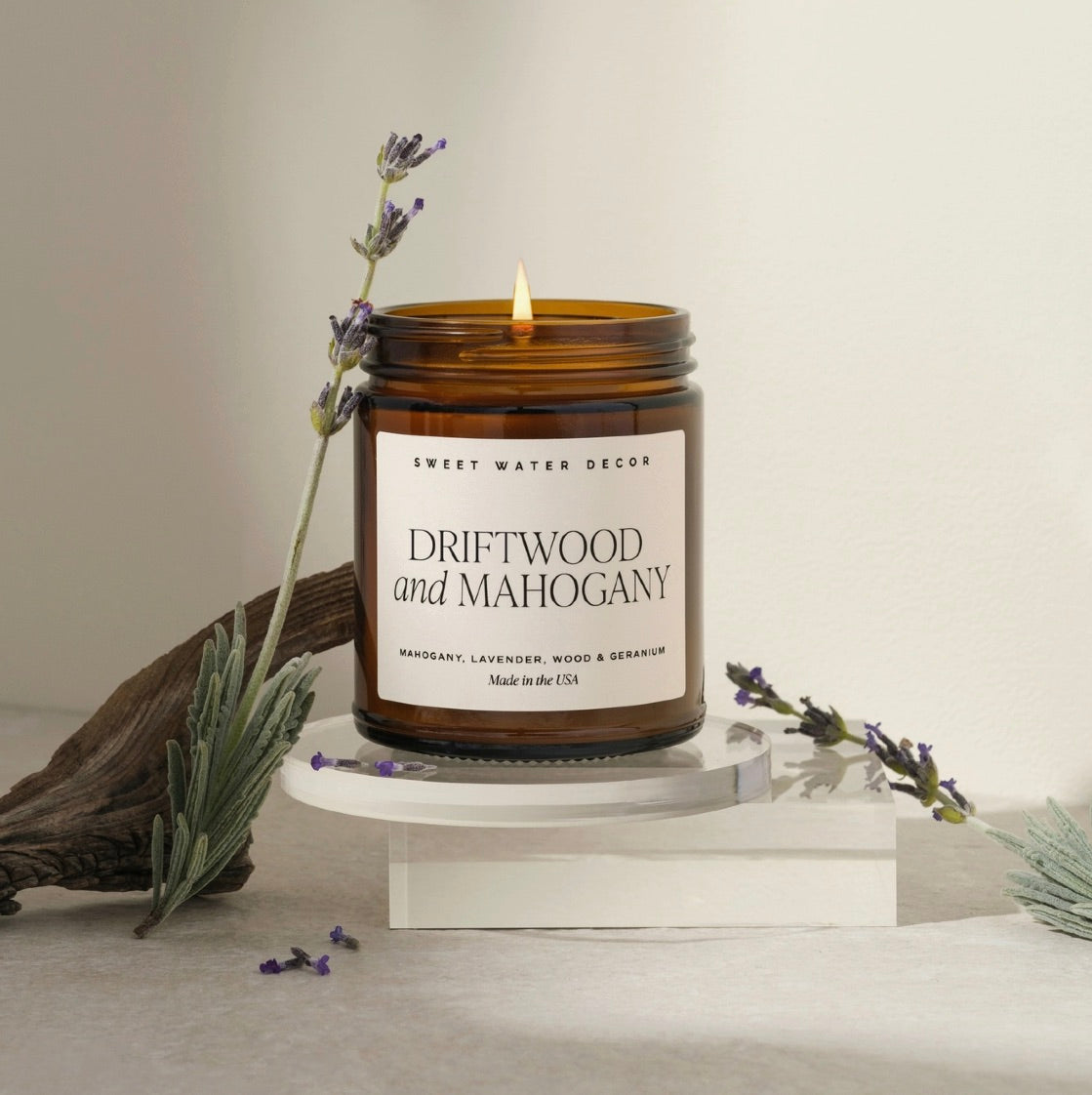 Driftwood and Mahogany 9 oz Soy Candle