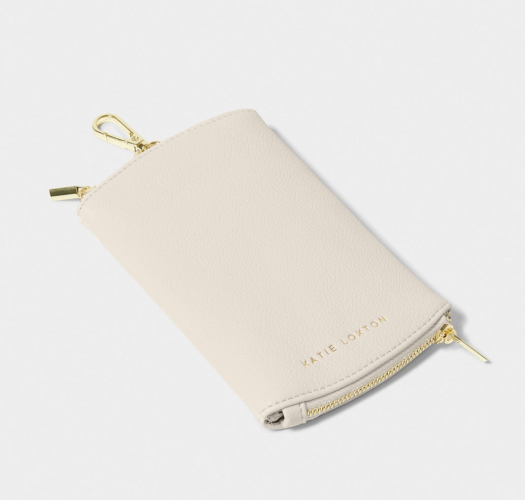 KL Clip On Sunglasses Case-Off White