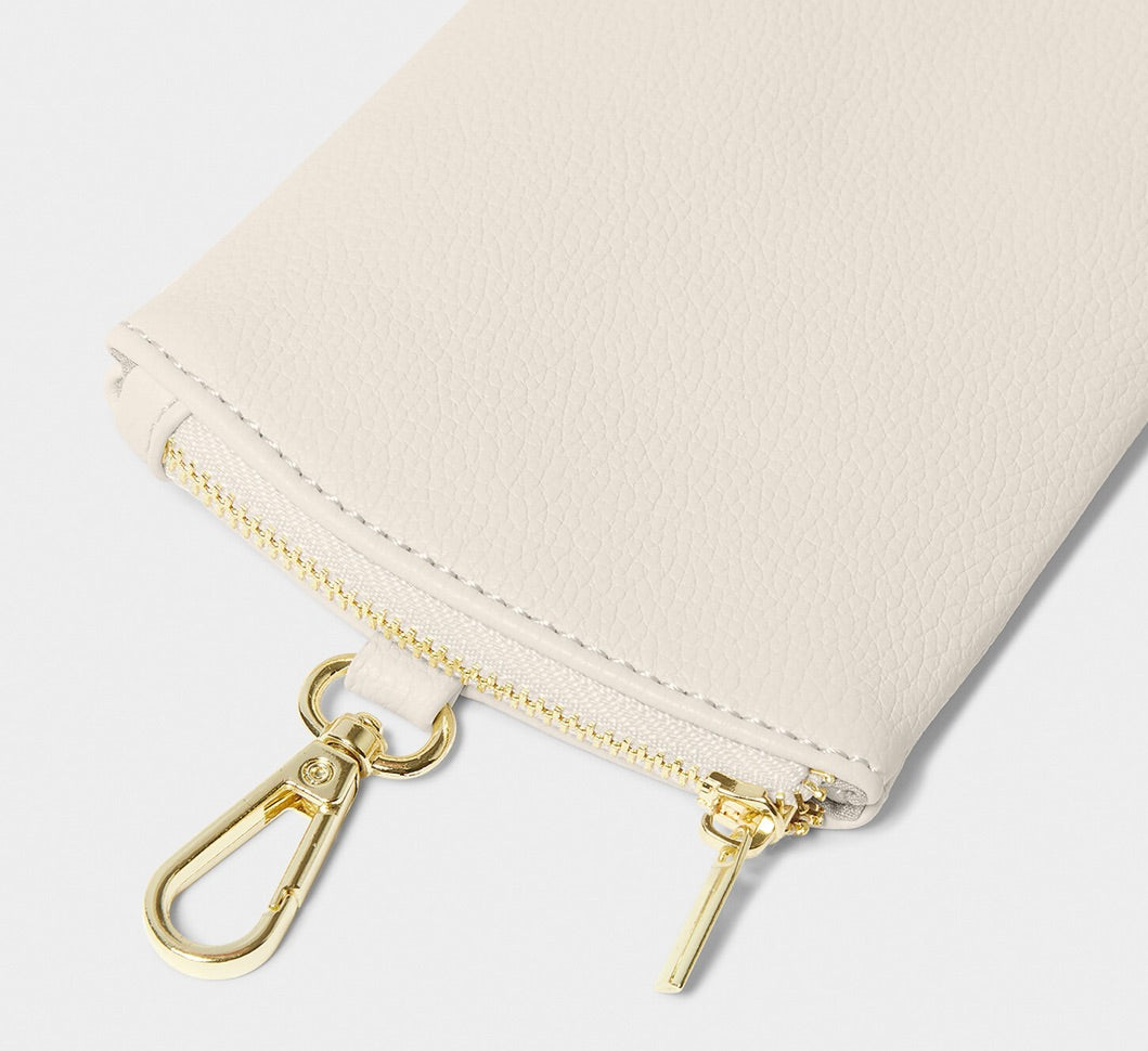 KL Clip On Sunglasses Case-Off White